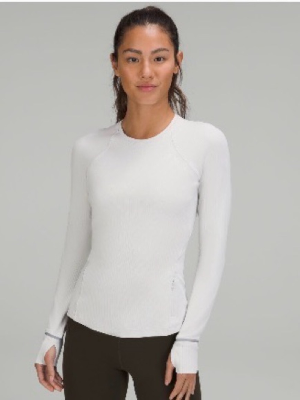 Lululemon Rulu Ribbed Long Sleeve Running Shirt - Picture 1 of 8